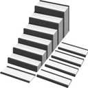 Teling 300 Pcs 1 x 3 Inch Magnetic Label Holders C Channel Shelf Labels Name Card Holders with Protective Films and Replacement Strips for Filing Cabinet, Mailbox, Whiteboard, Locker, Office