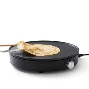 Electric Crepe Maker, Non-Stick Griddle for Pancakes and Crepes with Adjustable Temperature Control
