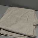 100% Blackout Shield Linen Blackout Curtains for Bedroom 102 Inches Long, Back Tab/Rod Pocket Living Room Drapes, Thermal Insulated Blackout Curtains 2 Panels Set, 50" W x 102" L, Oatmeal