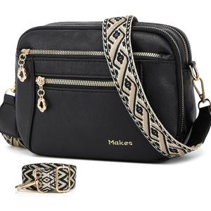 Crossbody Purse for Women Small Crossbody Bags Trendy Vegan Leather with Adjustable Shoulder Straps Gift for Mother Wife Mom