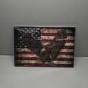 Patriotic Wall Decor American Flag Eagle Pictures for Veterans Decorations - 16x24 Inch (24L" x 16W")