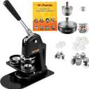 VEVOR Button Maker Machine, Multiple Sizes 1+2.25 Inch Badge Punch Press Kit, Children DIY Gifts Pin Maker, Button Making Supplies with 500pcs Button Parts & Circle Cutter & Magic Book