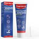 Yeardera Heavy Duty Construction Adhesive, 7.4 Ounce Cement Glue Squeeze Tube, Versatile Construction Glue for Tile, Floor, Stone, Wood, Wall & More, Pack of 1 (CZJS-001)