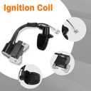 FVRITO Alloy Easy Pull Recoil Start Starter Ignition Coil for 2 Stroke Engine 47cc 49cc 50cc SYX Taotao Coolster SSR MotoTec Chinese Mini ATV Quad 4 Wheeler Go kart Pit Dirt Pocket Bike Motor Black