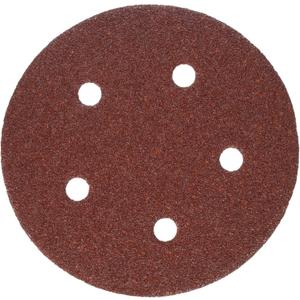 Porter Cable 735500625 5" 60-Grit Hook and Loop 5-Hole Disc Sandpaper (25 Pack)
