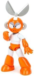 Jada Mega Man 4" Cut Man - 1:12 Scale Action Figure, Wave 2 – Over 15 Points of Articulation, Alternate Hands & Head, Rolling Cutter Accessory