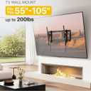 monTEK Heavy Duty Tilting TV Wall Mount for 55105" Large TVs up to 200 lbs Low Profile, Universal Fit, Tilt & Swivel Adjustment, 6.8" Extension, Max VESA 1000x600mm, Fits 16"/18"/24"/32" Studs