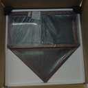 Flash Furniture Quincy Flag and Certificate Display Case, Solid Pine Wood Flag Shadow Box Fits 9x5 Folded Burial Flag, Mahogany Finish (4.5"Dx26.5"Wx26.5"H)