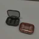 2 Pack 3 Compartment Small Pill Box, Moisture Proof Pill Case, Travel Pill Organizer for Pocket Purse, Daily Portable Medicine Vitamin Box, Fish Oil Box, Supplement Box (Black+Orange)