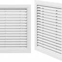 2 Pcs 16" x 20" Gable Aluminum wall Vents for shed loft Windows, with Screens and Screws, for Ventilation of Exterior Doors and Walls Inside Dimensions: 14" x 18"