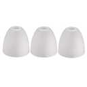 Giluta Bell Shaped Glass Shade Frosted Style Glass Shades Replacement for Ceiling Fan Light Wall Light and Pendant, Lipless with 1-5/8 inch Fitter Opening, 3 Pack