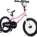 KEANO Kids Bike for Boys Girls Ages 3-12 Years Old, 12-18 Inch BMX Style Kid's Bikes with Training Wheels, 20 Inch Kids' Bicycle with Kickstand (Pink)