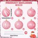 12pcs 2D Cardboard Large Pink and White Christmas Ornaments Tree Picks Decorations Candy Swirl Lollipop Peppermint Xmas Tree Topper Ornaments for Home Office Winter Holiday Xmas Party Supplies