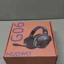 NUBWO Wireless Gaming Headset with Mic for Ps5 Ps4 PC, Zero Interference, 100-Hour Battery All-Day Play, 23ms Sync for Fortnite & Call of Duty/FPS Gamers, Triple Mode All Devices Compatible - Blue