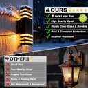 6Pack 15inch LED Square Up & Down wall Lights,14W Outdoor Wall Light 4000K Day White Aluminum Body Waterproof IP65 LED Exterior Light Fixtures Wall Mount for House Patio Garage Garden.