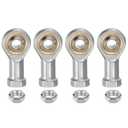 uxcell 4pcs SI8TK PHSA8 M8 Female Rod End Bearing M8x1.25 Right Hand Thread, Self-Lubricating Joint Rod Ends, Includes Jam Nut