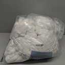 Amlie Home Faux Fur Throw Blanket for Couch, Cozy Fuzzy Fluffy Fur Luxurious Soft Striped Plush Gift Blankets for Family Sofa Chair, 60"x80", Ivory