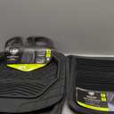 AUTO DRIVE Heavy Duty Deep Tray Car Floor Mats Set of 6