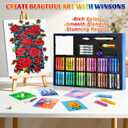 2 x WINSONS 65 PCS Oil Pastel Set, 48 Soft Colors & Extra 4 White Pastels, Complete Art Kit with Holder, Scraper, Sharpener & Pastel Paper Non-Toxic, Smooth Blending for Artists & Beginners