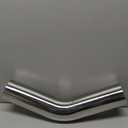 3.5 Inch 45 Degree DIY Custom Mandrel Exhaust Pipe Tube Pipe, T304 Stainless Steel, Universal Fit, 20.5 Inch End to End Length, 3.5'' OD Mandrel Bend Pipe