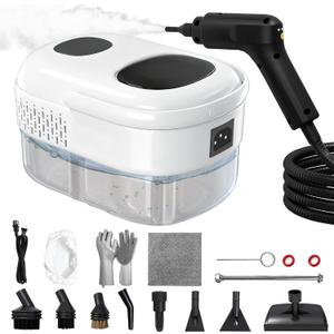 Steam Cleaner,2500W High-Pressure Steamer for Cleaning, 15s Fast Heat-Up&1.4L Large Tank,3-Level Adjustable Handle with 14 Accessories,Portable Steam Cleaner for Home,Car,Furniture,Bathroom