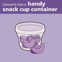2 x Philips AVENT Powder Formula Dispenser and Snack Cup For Unisex Baby, Grey, SCF135/18