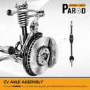 PAROD 662314 CV Axle Assembly Fit for [FWD Only] 2013-2018 Ford Fusion, 2014-2016 Lincoln MKZ Front Right Passenger Side