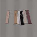 6 Pack Silicone Bands Compatible with Apple Watch Band 38mm 40mm 41mm 42mm 44mm 45mm 46mm 49mm Women Men, Soft Sport Strap Replacement Wristband for iWatch Series 11 10 9 8 SE 7 6 5 4 3 2 1 Ultra (Black/Starlight/Light Blush/Milk Tea/Smoke Violet/Sand Pink)