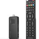 DCOLOR Digital Converter Box for TV [2025 Updated], Mini ATSC Tuner [Hidden Behind TV], Watch & Record Free Over-The-Air Channels, Projectors with HDMI Output, DVR&EPG Ready, 2-in-1 Learning Remote