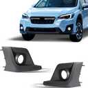 Fog Light Cover Bezel Compatible with 2018-2020 Subaru Crosstrek Replacement for 57731FL092 57731FL082 SU1038121 SU1039121 PP Plastic Fog Light Bezel Driver & Passenger Side Fog Light Housing