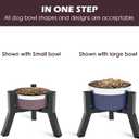 SHAINFUN Elevated Dog Bowls Adjustable Width Stand for 5.2-7.8" Wide Bowls, Food and Water Feeder for Medium Small Dogs, 7.8in Tall (Bowl Not Included)