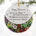 Retirement Gifts for Women & Men: Retirement Ornaments, Farewell Gifts for Retiring Coworkers, Retired Gift for Coworker, Friend, Boss, Employee, Teacher, Nurse - Christmas Ornaments(Style D)
