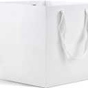 HUAPRINT Large White Paper Gift Bags with Handles, 12 Pack, 12x12x12inch, Square Wedding, Party, Birthday, Goodie, Craft, Candy, Cookie, Take Out Bags