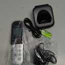 Panasonic Compact Cordless Phone with DECT 6.0, 1.6" Amber LCD and Illuminated HS Keypad, Call Block, Caller ID, Multiple Display Languages - 1 Handset - KX-TGB810S (Black/Silver)