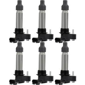 ECCPP Pack of 6 Ignition Coils for Cadillac for Chevy for GMC for Camaro CTS SRX XTS Equinox for Impala Terrain V6 3.0L 3.2L 3.6L OE Numbers UF569 C1555 D515C