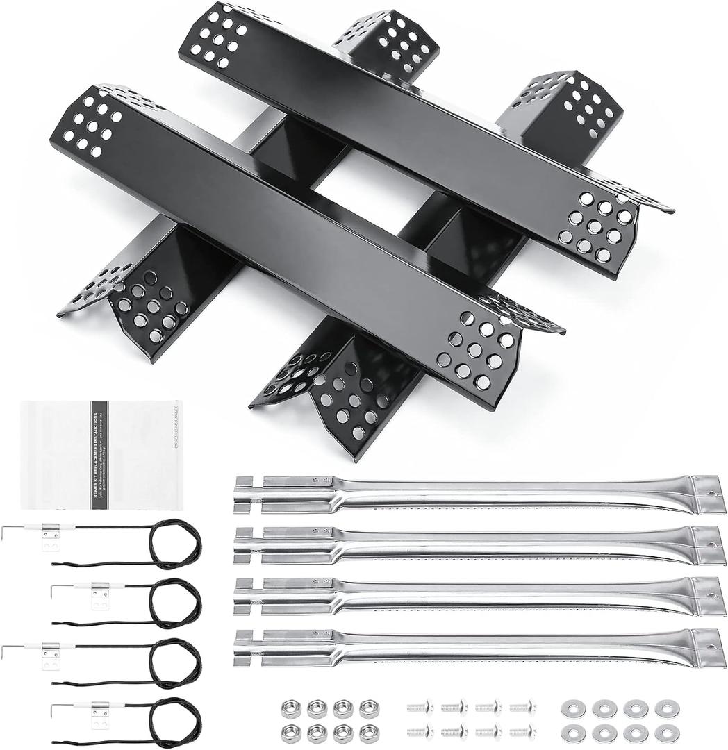 Hisencn Grill Parts for Kitchen Aid 720-0954, 720-0954GA, 720-0733, 720-0733A, 720-0745D, 730-0733, 730-0733A, 730-0954GA, Heat Tent and Grill Burner Replacement Parts for Kitchen Aid 4 Burner Grill