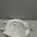 Bemis 730SLEC Slow Close Toilet Seat, Easy Clean Hinges and Durable Plastic Seat, Made in USA, Round, White