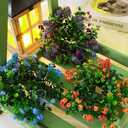 2pcs Artificial Lavender Flower Wreaths with Eucalyptus Leaf Candle Rings Wreaths 3 Inch Center for 3 in Wide Pillar Candles Decor for Spring Wedding Home Door Tabletop Cabinets (Purple)