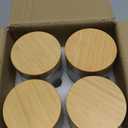 NETANY 4-pack 24oz Glass jars with Airtight Lids, Overnight Oats Containers with Bamboo Lids, Wide mouth Mason Salad jars, Glass Food Storage Containers for Snacks Yogurt Spice Sugar