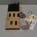 Bursvik Large Aluminium Wind Chimes 37" to Create a Zen Atmosphere Suitable for Outdoor, Garden, Patio Decoration. Classic Black Wind Chime with Wind Catcher Suitable as A Gift for Mom Neighbor Unisex