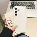 Puxicu Slim Case for Samsung Galaxy A06, Enhanced Camera Protection, Shockproof Skin-Friendly Touch Soft Case Cover for Samsung Galaxy A06 Phone, White