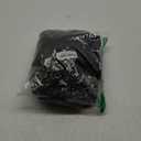 DIRARA Women's Plus Size Deep V Neck Bubble Dress Short Sleeve A Line Mini Dresses Black 4X-Large Plus