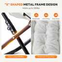 Sweetcrispy Comfy Chair for Adults, Foldable Living Room Chair, Soft Faux Fur Lounge for Bedroom Dorm Rooms, Comfortable Reading Chair for Teens, X-Large