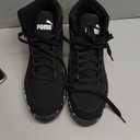 Puma Men's Rebound Layup Sneaker Black Black White, 14