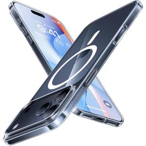 TORRAS Magnetic SlimFit for iPhone 17 PRO MAX Case, UltraThin 17 ProMax Phone Case Compatible with MagSafe, Light AntiScratch Matte Hard PC Bayer 6.9 inch OriginFit, Clear