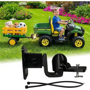 Trailer Hitch Adapter for Kids Ride On Toys,Flexible Turning,Fit Any 3/8'' Hole for Power Wheels,for Peg Perego John Deere Trailer,Connects Kids Ride On Toys to Trailers,Easy Install and remove
