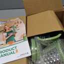 SUSTEAS Rotary Cheese Grater with Handle - Vegetable Shredder with 5 Well-designed Blades & Strong Suction Base,Round Mandoline Slicer & Food Chopper for Kitchen,with Blade Storage Box(Retro Green)