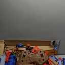 Monster Jam, Supercharge Speedway Playset, Megalodon and El Toro Loco Die-Cast Monster Trucks, Light Up World Finals Track Kids Toys for Boys Ages 3 and Up