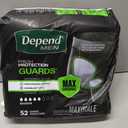 Depend Guards Incontinence Pads for Men, Maximum Absorbency, 52 Count