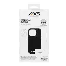 AXS Essential Bundle | PROTech Plus Case, Screen Protectors and 20w Charger for Apple iPhone 15 Pro Max